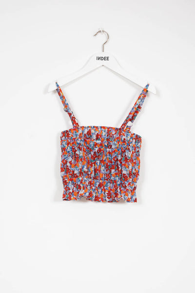 INDEE Girl Pastello Printed Candy Pink Crop Top