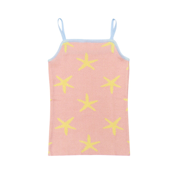 PAADE MODE Girl Prima Cotton Starfish Pink Knit Top