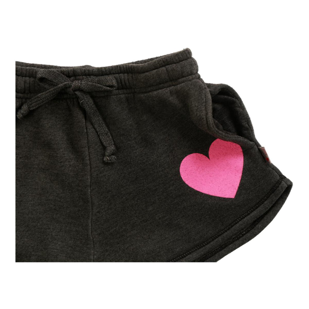 T2LOVE Girl Athletic Pink Heart Black Short 1