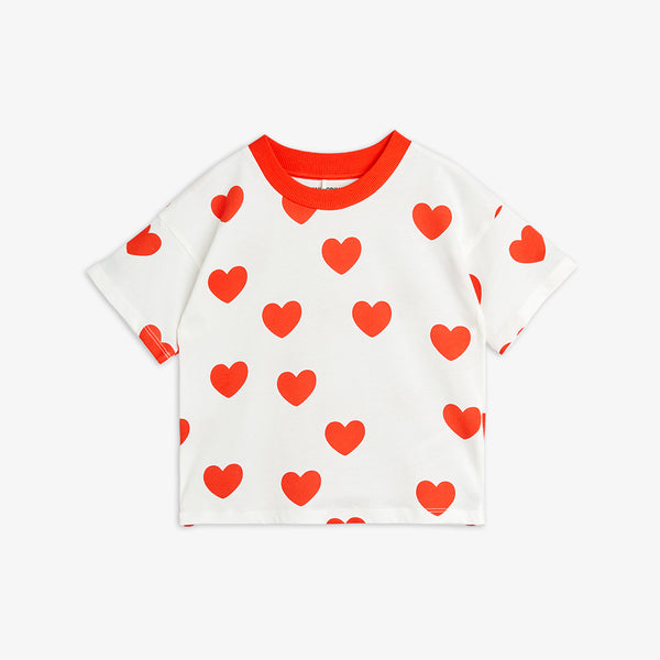 MINI RODINI Girls Hearts T-Shirt