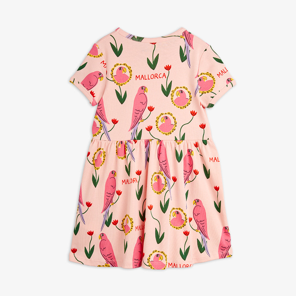 MINI RODINI Girls Parrots Dress 2