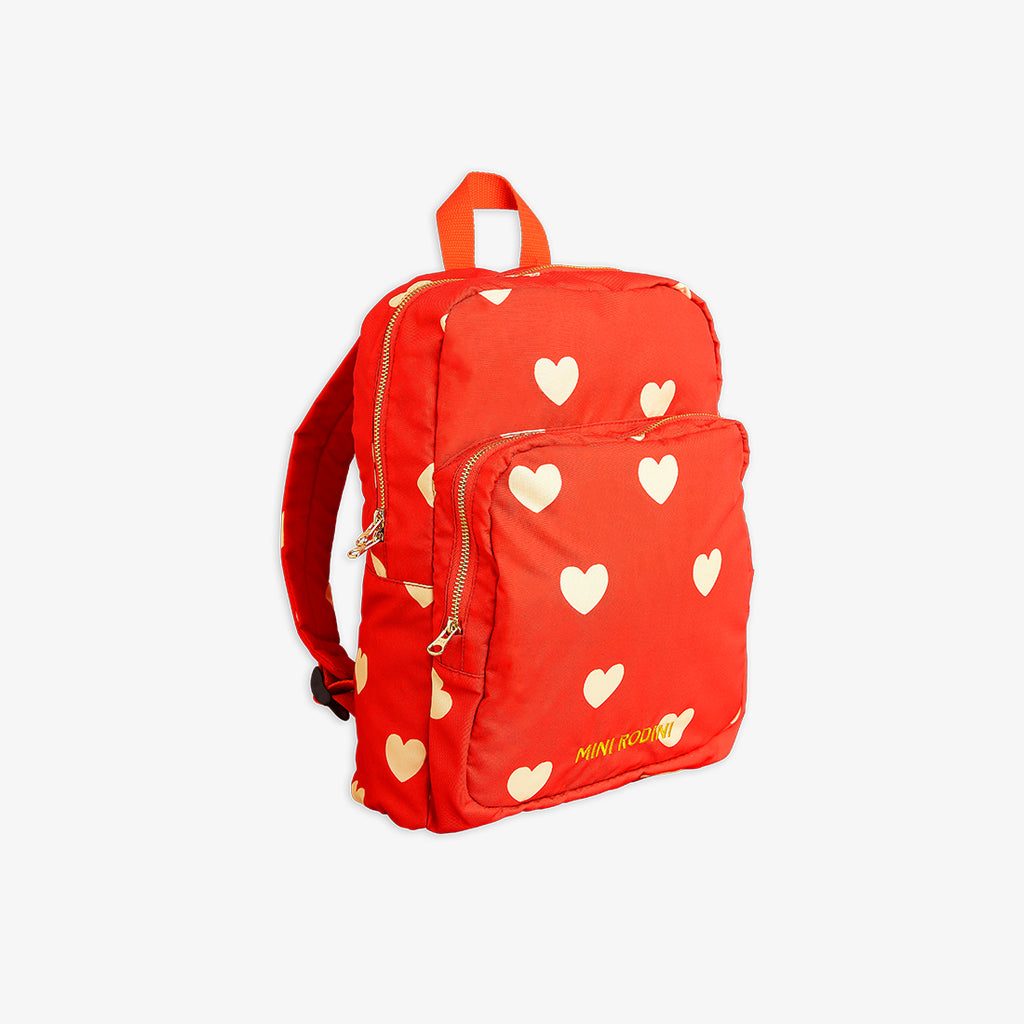 MINI RODINI Kids Hearts AOP Backpack