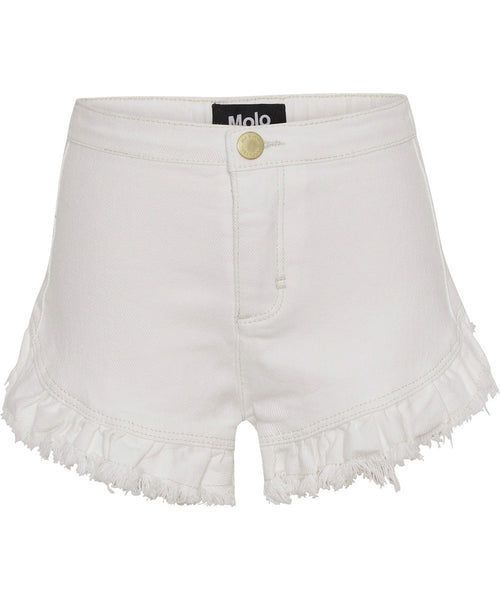molo Girl Agnetha White Washed Shorts