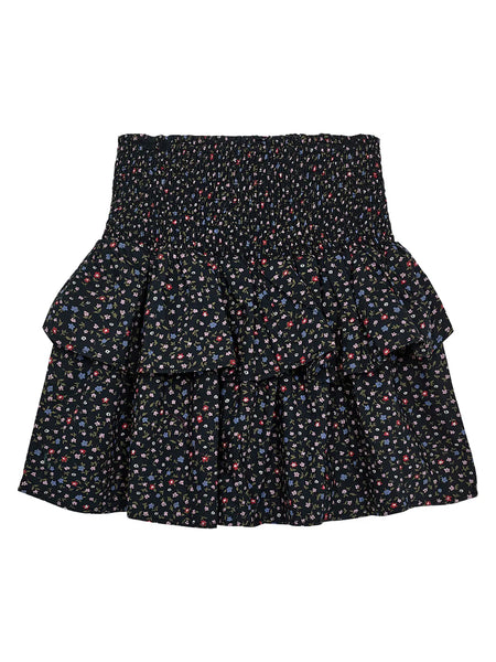 DESIGNERS REMIX Girl G Serena Navy Mini Flower Print Mini Skirt