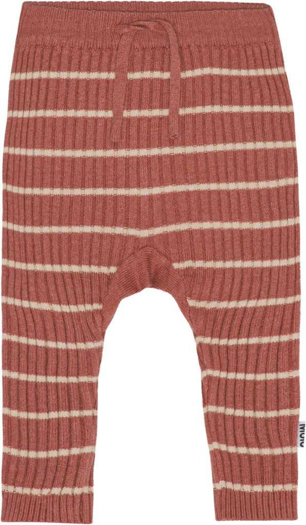 Molo Baby Sigmund Rosey Stripe Knit Pant