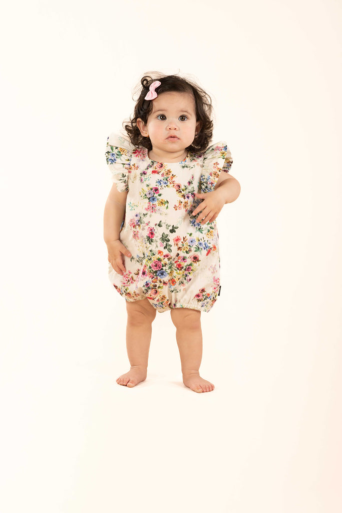 ROCK YOUR BABY Baby Wild Meadow Floral Bubble Bodysuit 1