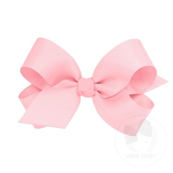 WEE ONES Girl Large Classic Grosgrain Fabric Hair Bow 1