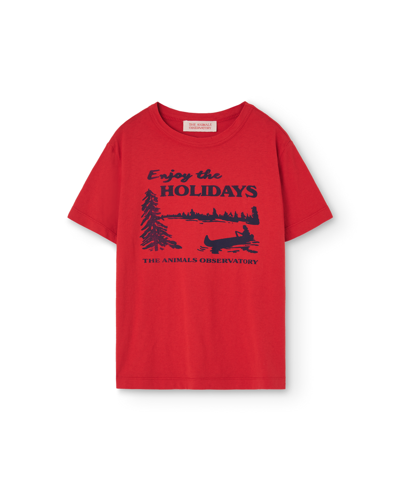 THE ANIMAL OBSERVATORY Kids Rooster Red T-Shirt