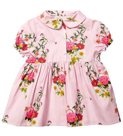 CHRISTINA ROHDE Baby Pink Floral Dress No. 851 16