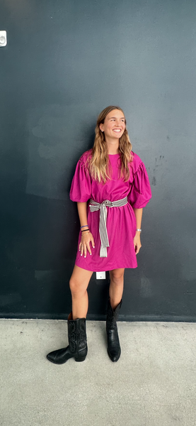 Girl Gifted Mini Dress in Fuchsia– C'est Chou by Sienna