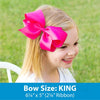 WEE ONES Girl King Seersucker Color Block Overlay Fabric Bow 2