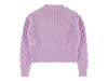 MORLEY Girl Verona Waffle Lilac Crop Cardigan 2