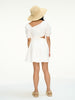 LES COYOTES DE PARIS Girl Cotton Poplin Off-White Dress 2