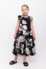 CHRISTINA ROHDE Girl Black Floral Dress No. 146 6 2