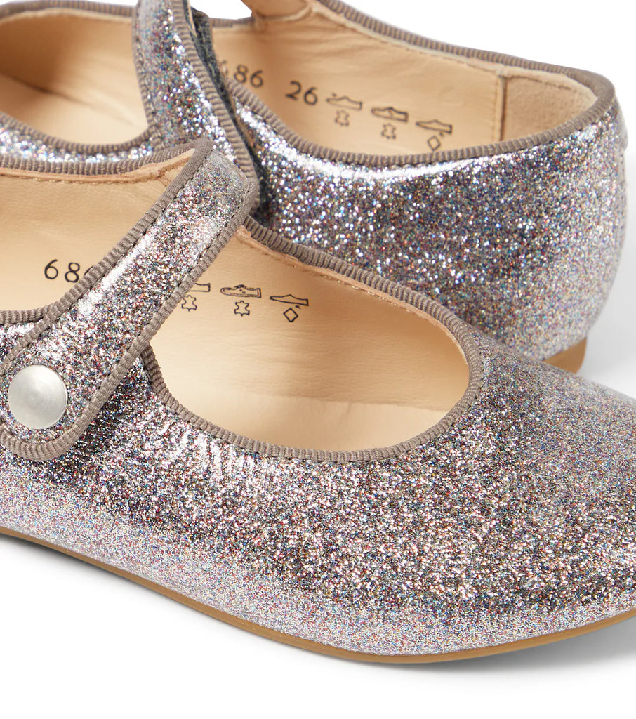 POM D'AI Girl Daisy Baby Glitter Lisse Mary Jane Shoe 5