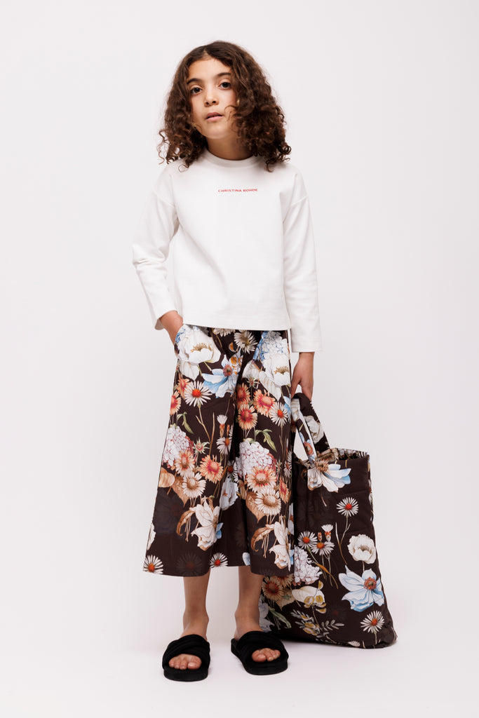 Girl Brown Flower Pant No. 323 2 a