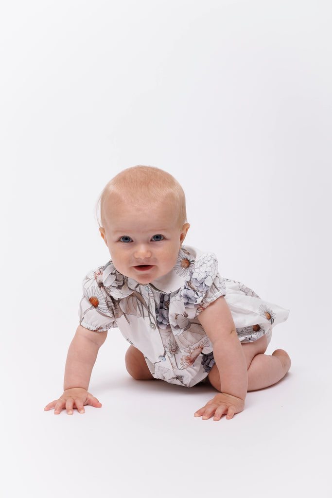 Baby White Floral Romper No. 844 18 Rohde