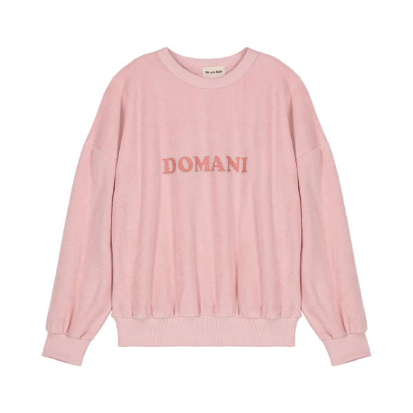 Girl Tony Blush + Print Domani Terry Sweatshirt