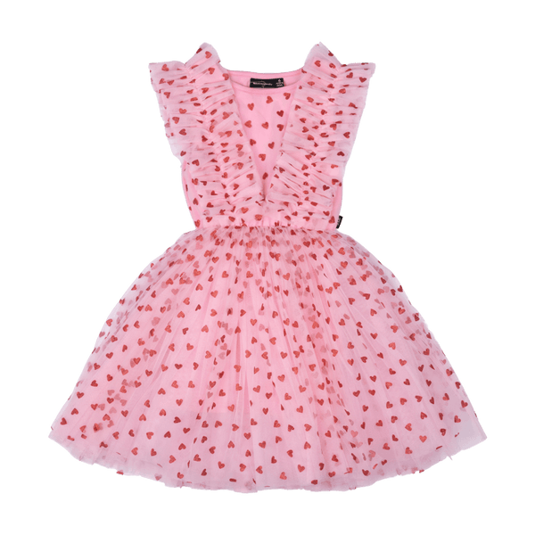 Heart Party Circus Dress in Pink