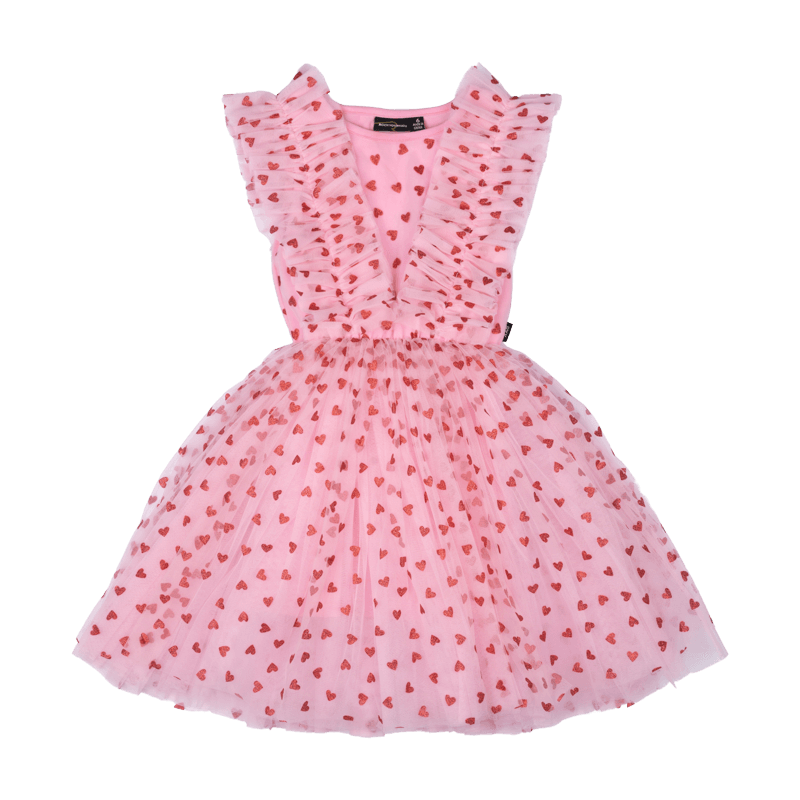 Heart Party Circus Dress in Pink