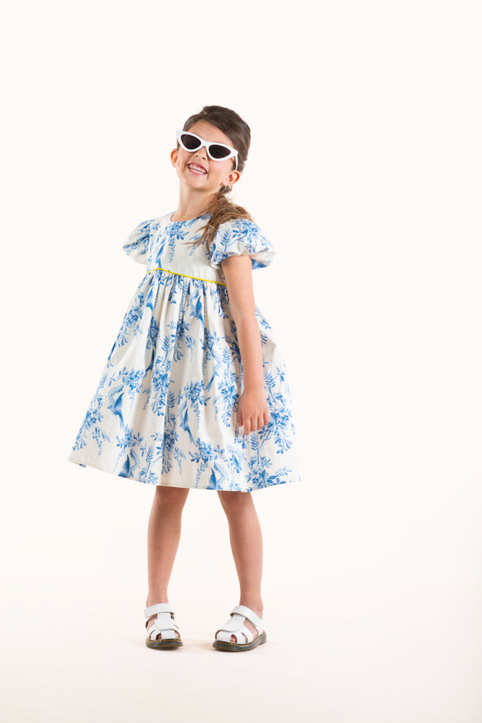 ROCK YOUR BABY Girl Summer Toile Floral Dress 1
