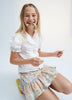 THE NEW SOCIETY Girl Silver Print Skirt 1