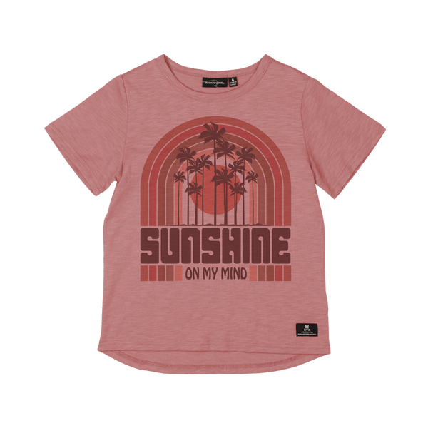 ROCK YOUR BABY Boy Sunshine On My Mind Red T-Shirt