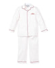 PETITE PLUME Kids Valentine's Limited Edition - White Pajama Sets with Heart Embroidery