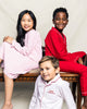 PETITE PLUME Kids Valentine's Limited Edition - White Pajama Sets with Heart Embroidery 1