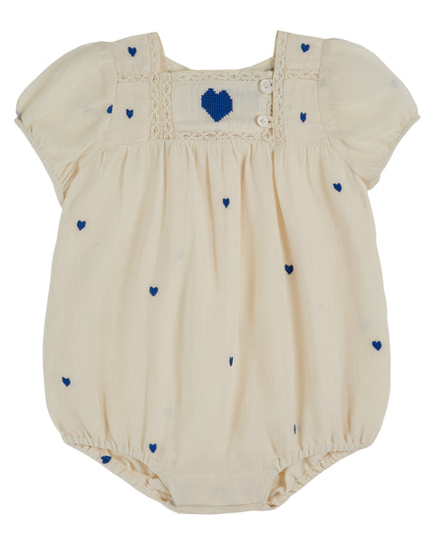 Baby Chantilly Off White Romper Enile & Ida