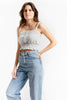 INDEE Girl Palissandre Fancy Thin Strap Off White Top 1