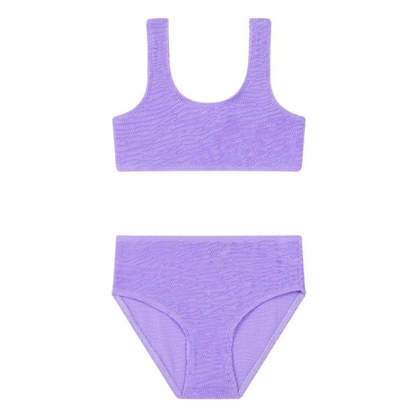 HUNDRED PIECES Loan Revival Smock Purple Bikini 4