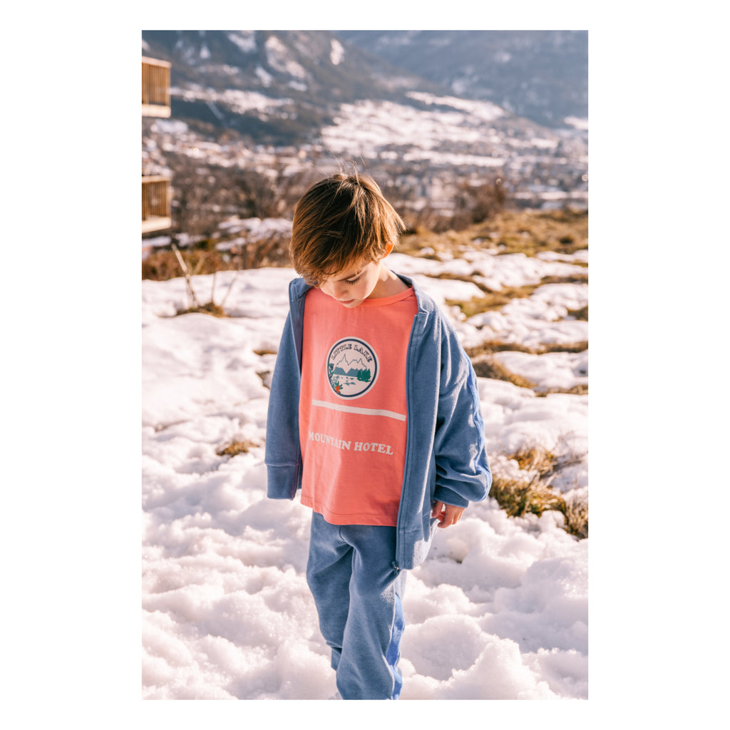 WE ARE KIDS Kids Tee Dylan Summer Pink + Print Mountain Hotel T-Shirt 1