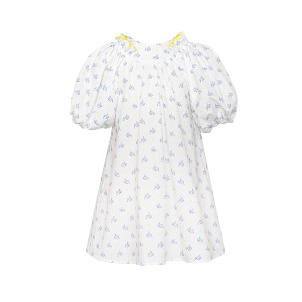 PAADE MODE Girl Cotton Puff Sleeve Pearl White