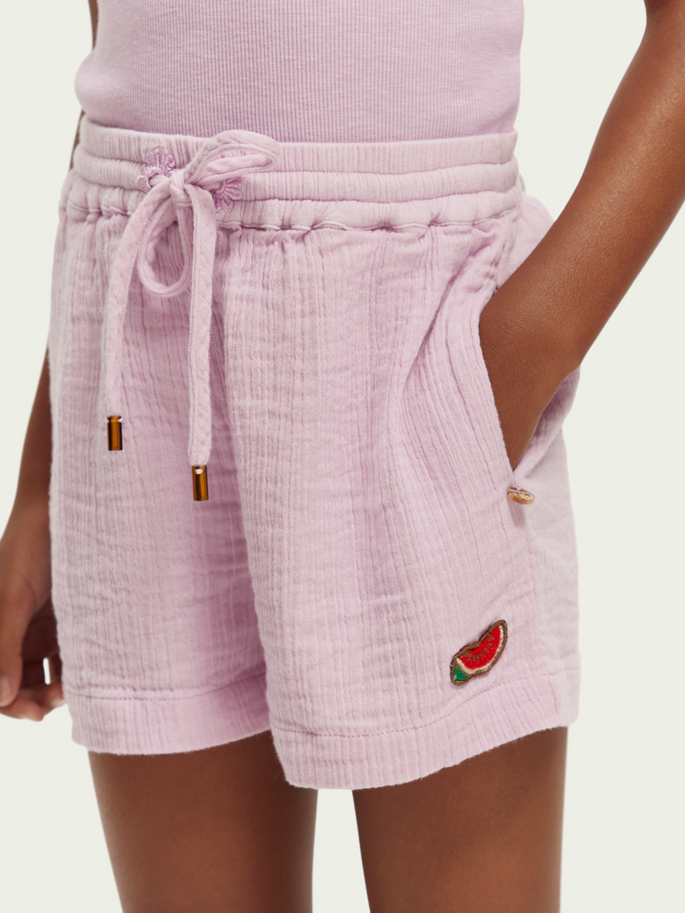 Scotch and Soda Girl Crinkle-Cotton Short 6
