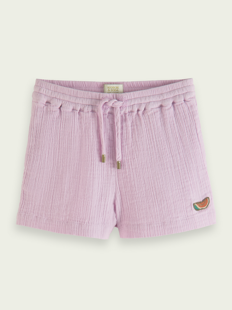 Scotch and Soda Girl Crinkle-Cotton Short