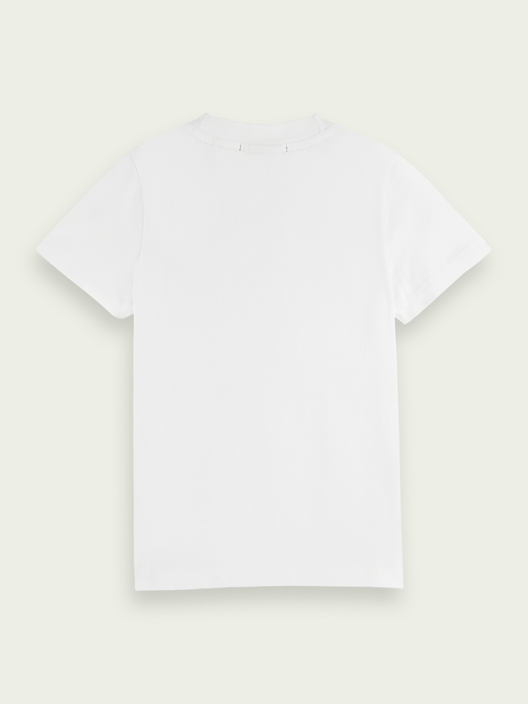 SCOTCH AND SODA Girl Slim-Fit Flower Artwork White T-Shirt 3